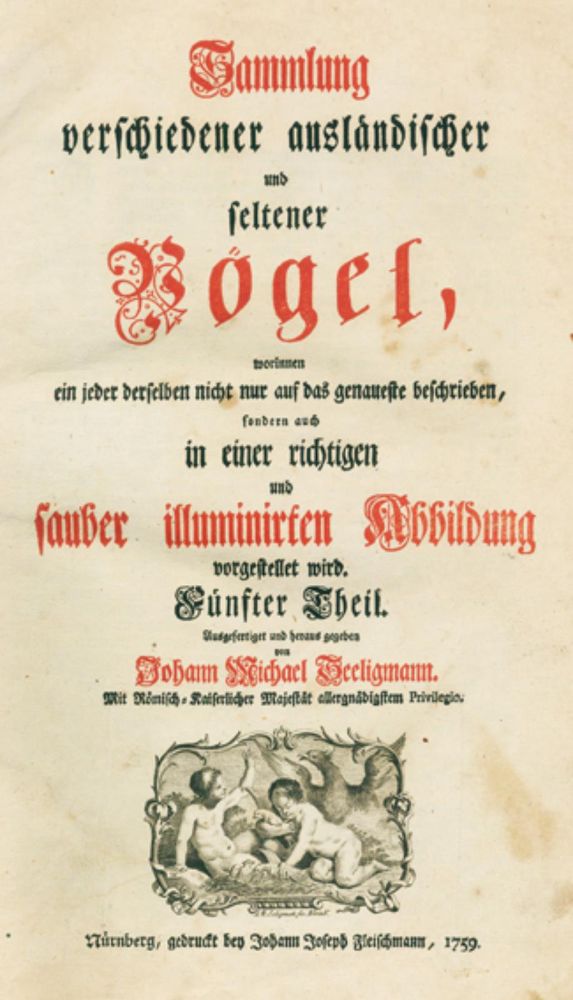 Große Abbildung Nr.5: 130-1929 Seligmann,J.M.: (Zoologie, Vögel)