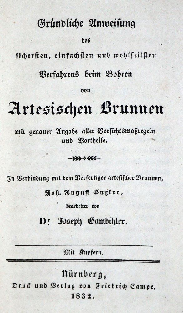 Große Abbildung Nr.1: 130-1956 Gambihler,J.: (Verschiedene Gebiete - Varia, Brunnen)