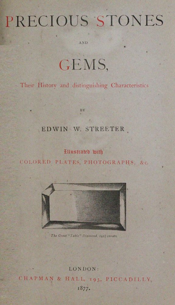 Große Abbildung Nr.2: 130-1982 Streeter,E.W.: (Verschiedene Gebiete - Varia, Geologie - Mineralogie u. Paläontologie)
