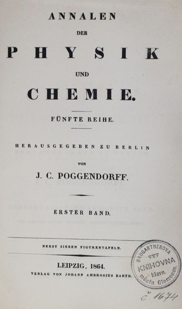Große Abbildung Nr.1: 130-2007 Clausius,R.: (Verschiedene Gebiete - Varia, Physik)