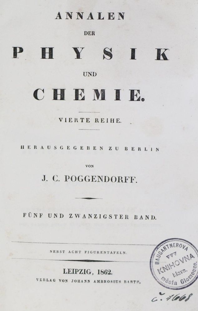 Große Abbildung Nr.1: 130-2009 Clausius,R.: (Verschiedene Gebiete - Varia, Physik)