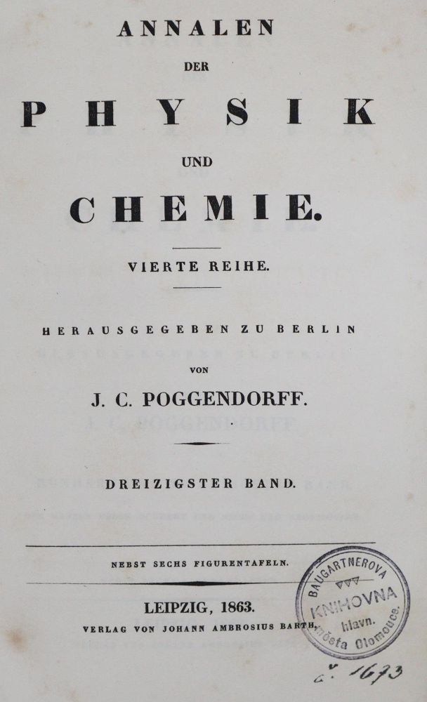 Große Abbildung Nr.1: 130-2010 Clausius,R.: (Verschiedene Gebiete - Varia, Physik)