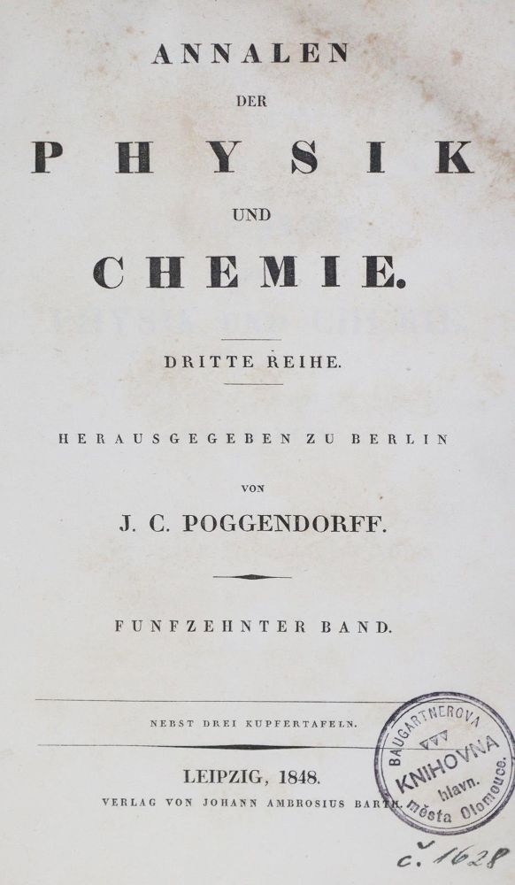 Große Abbildung Nr.1: 130-2014 Kirchhoff,G.: (Verschiedene Gebiete - Varia, Physik)