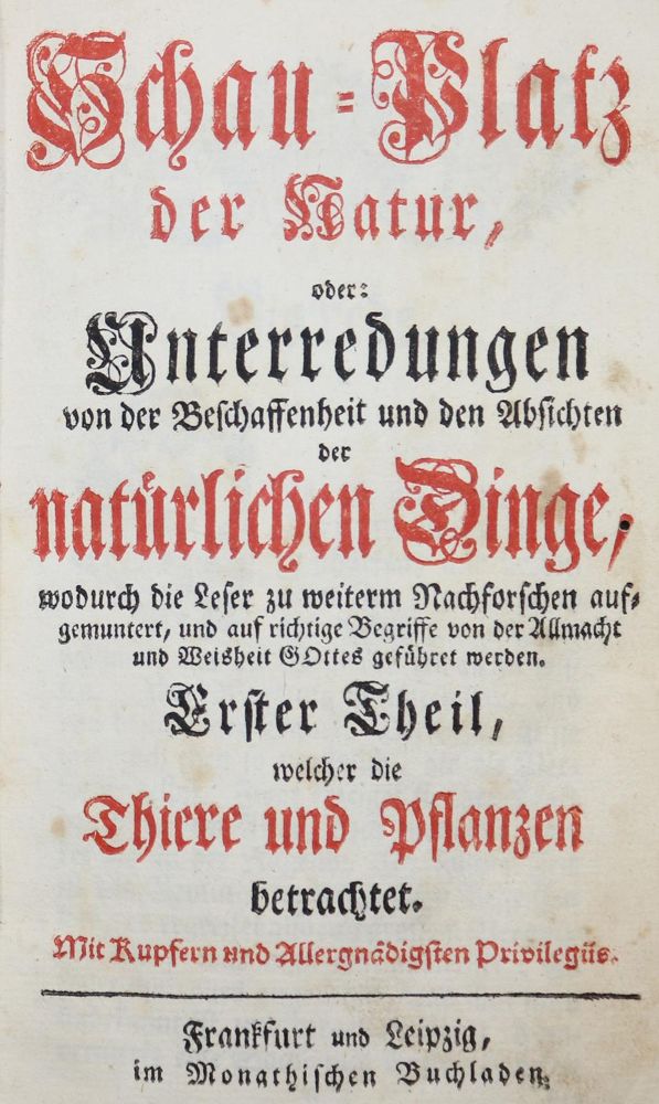 Große Abbildung Nr.2: 130-2021 (Pluche,N.A.).: (Verschiedene Gebiete - Varia)