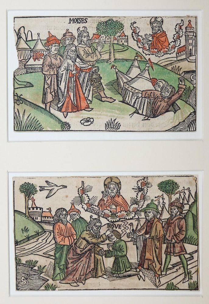 Große Abbildung Nr.1: 130-204 Bibelholzschnitte.: (Inkunabeln)