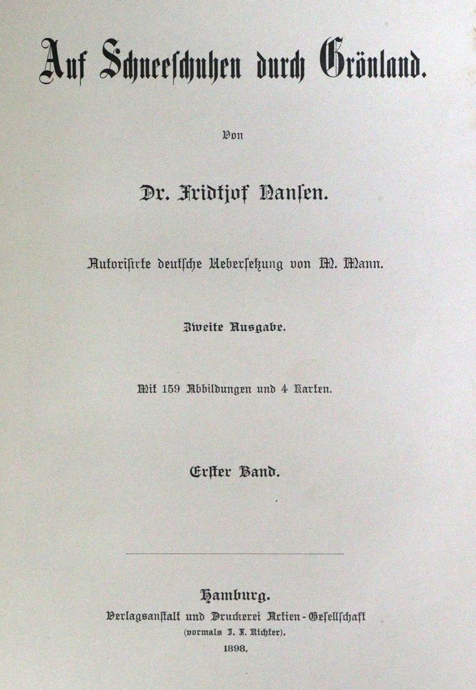 Große Abbildung Nr.3: 130-2067 Nansen,F.: (Arktis-Antarktis-Nordländer, Grönland)