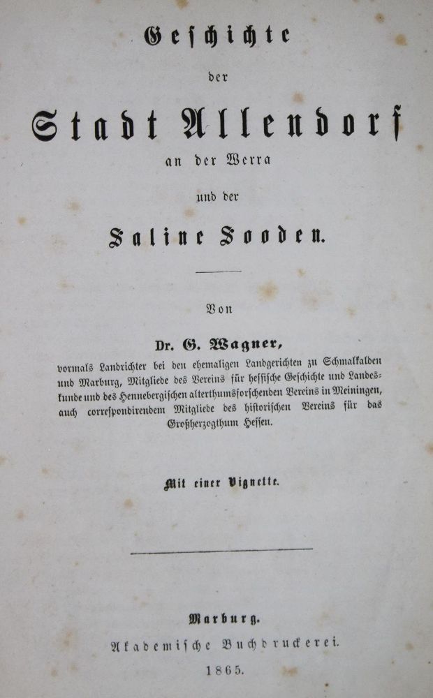 Große Abbildung Nr.1: 130-2101 Wagner,G.: (Deutschland, Allendorf)