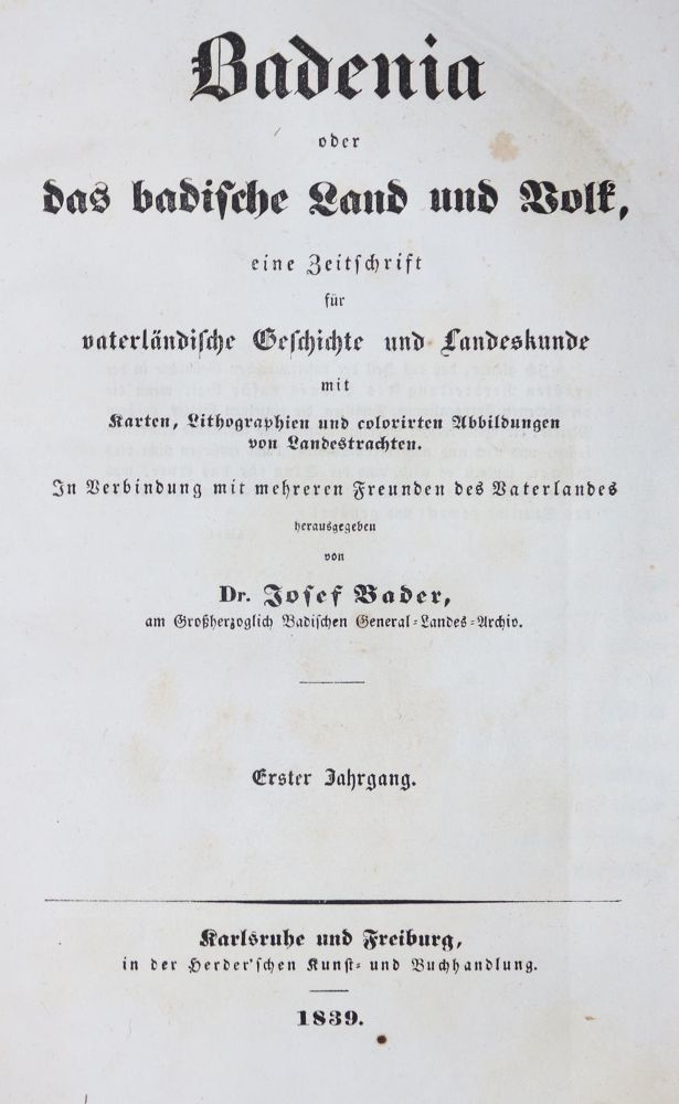Große Abbildung Nr.1: 130-2114 Bader,J.: (Deutschland, Baden-Württemberg)