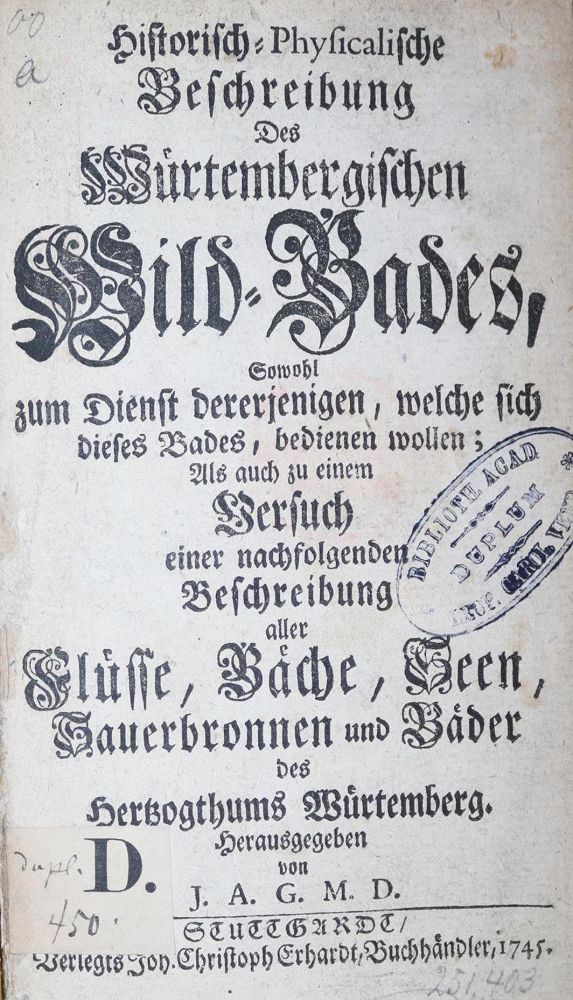 Große Abbildung Nr.1: 130-2118 G(esner),J.A.: (Deutschland, Baden-Württemberg)