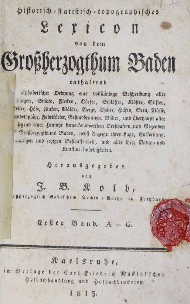 Große Abbildung Nr.1: 130-2126 Kolb,J.B.: (Deutschland, Baden-Württemberg)