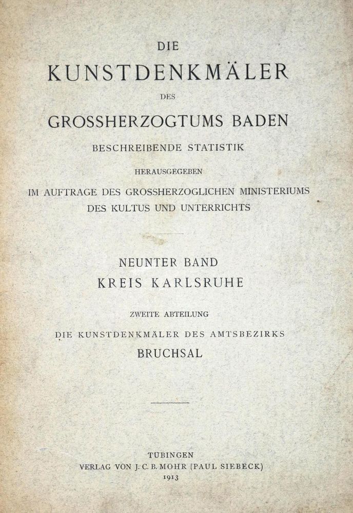 Große Abbildung Nr.1: 130-2129 Kunstdenkmäler, Die,: (Deutschland, Baden-Württemberg)