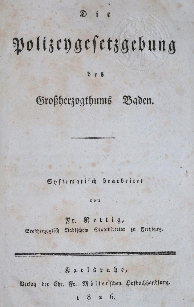 Große Abbildung Nr.1: 130-2135 Rettig,F.: (Deutschland, Baden-Württemberg)