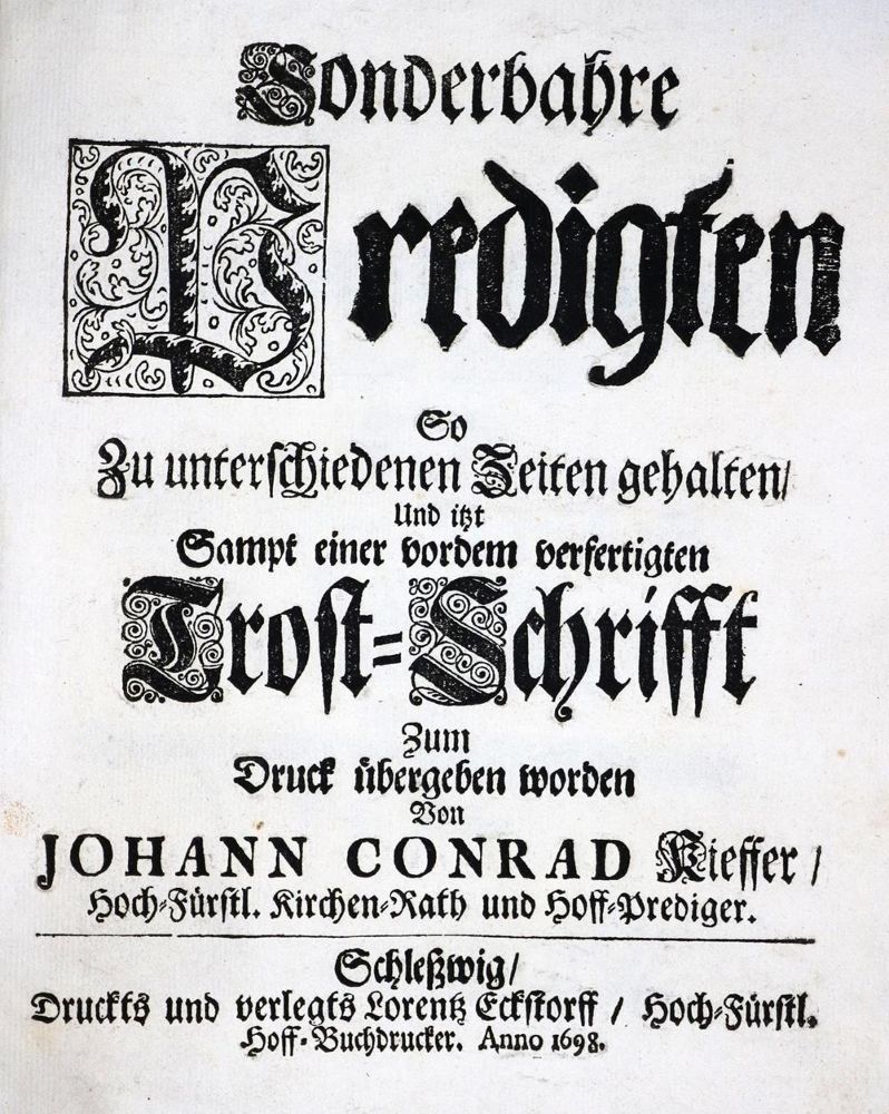 Große Abbildung Nr.1: 130-216 Kieffer,J.C.: (Alte Drucke, Handschriften und Theologie)
