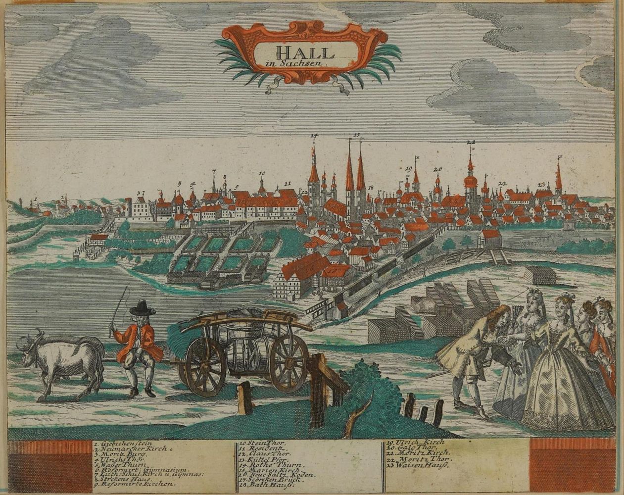 Große Abbildung Nr.1: 130-2203 Halle in Sachsen.: (Deutschland)