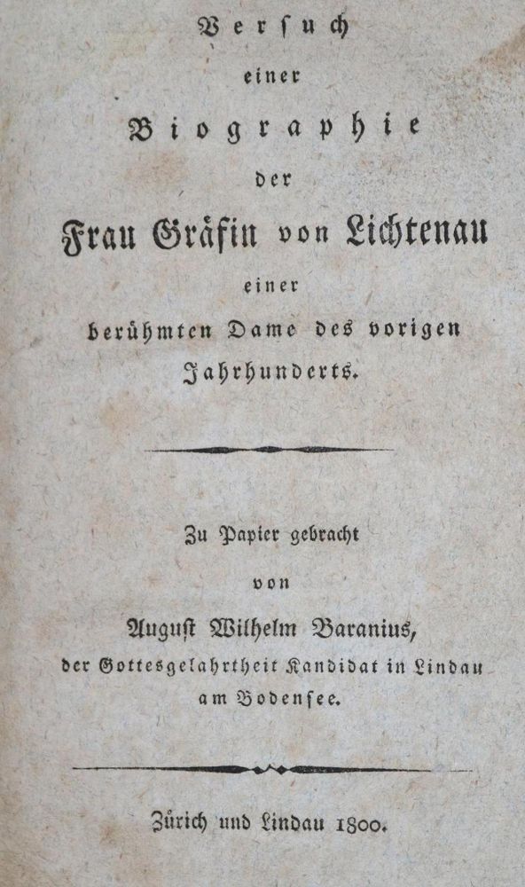 Große Abbildung Nr.1: 130-2219 Baranius,A.W.: (Deutschland, Lichtenau)