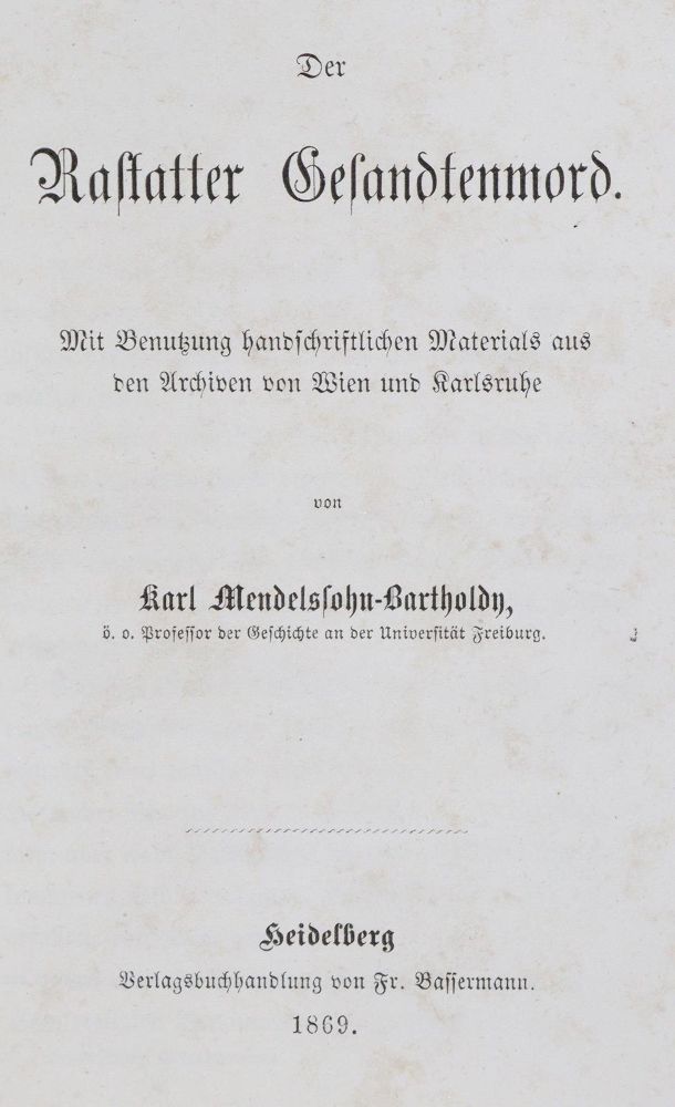 Große Abbildung Nr.1: 130-2245 Mendelssohn-Bartholdy,K.: (Deutschland, Rastatt)