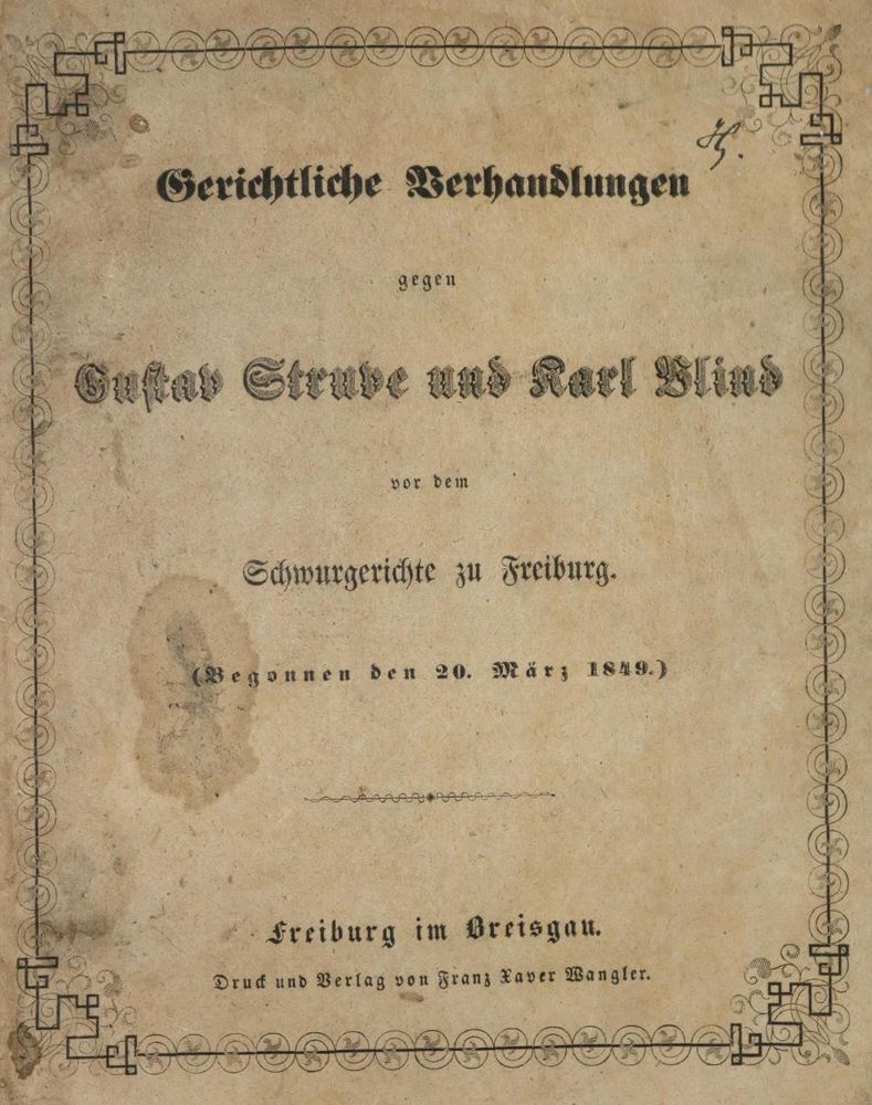 Große Abbildung Nr.1: 130-2251 Gerichtliche Verhandlungen: (Deutschland, Revolution 1848/49 - Vormärz - Politik)