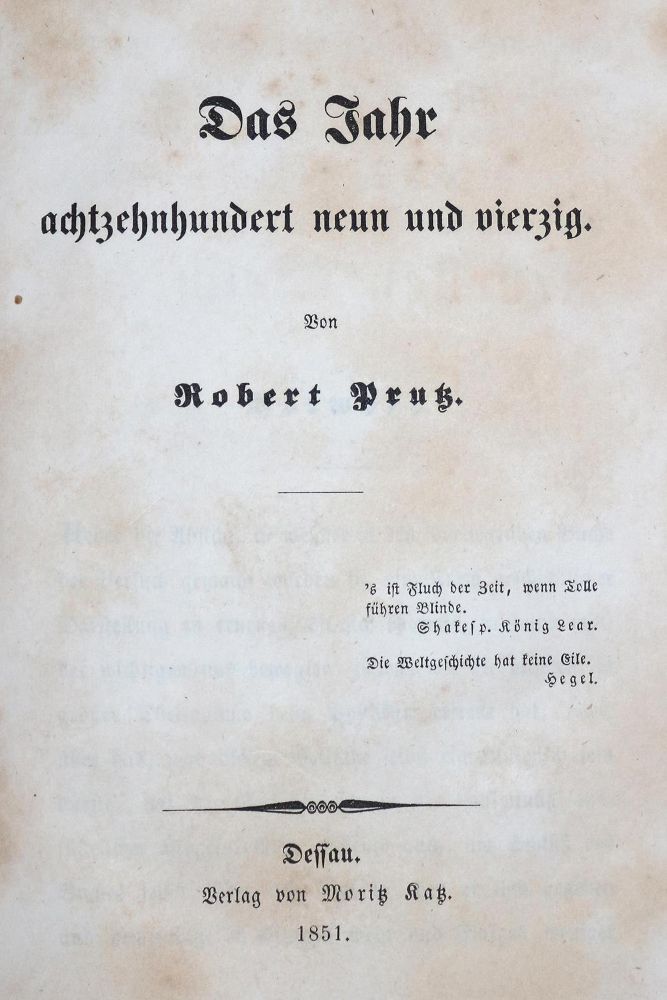 Große Abbildung Nr.1: 130-2256 Sammlung: (Deutschland, Revolution 1848/49 - Vormärz - Politik)