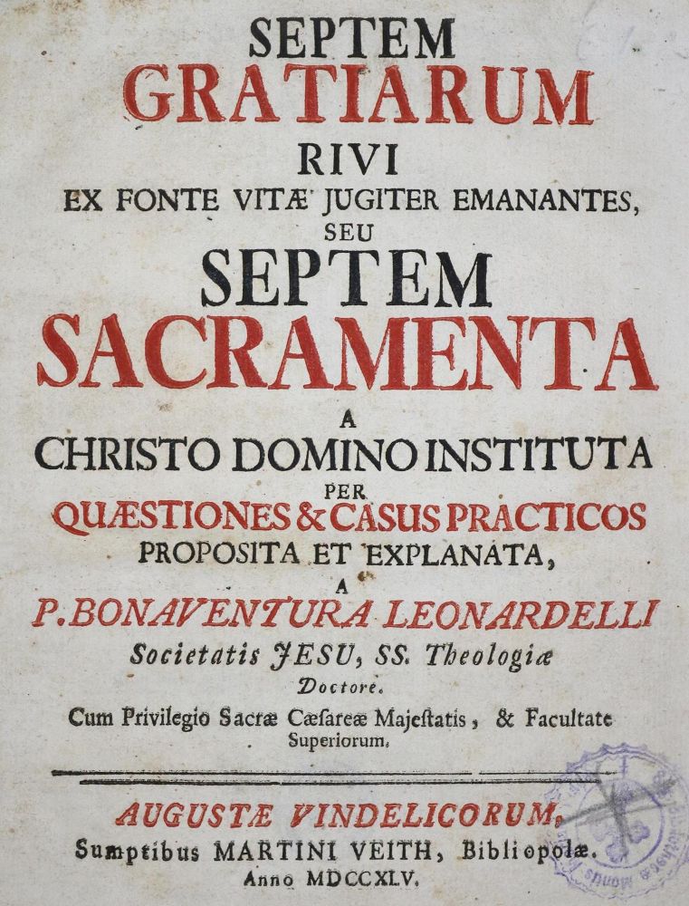 Große Abbildung Nr.1: 130-227 Leonardelli,B.: (Alte Drucke, Handschriften und Theologie)