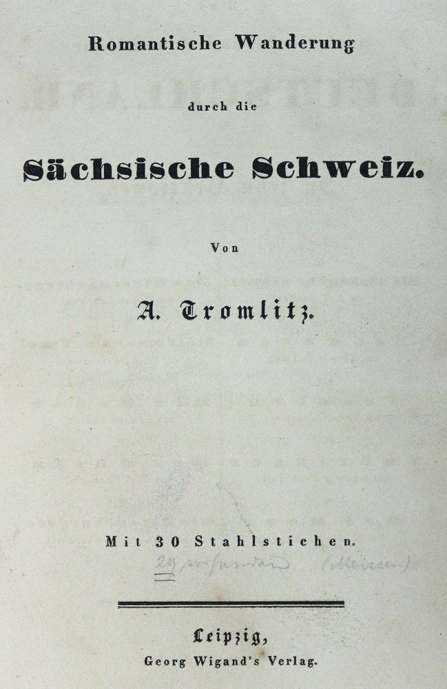 Große Abbildung Nr.1: 130-2271 Tromlitz,A. (d.i. K.A.F.v.Witzleben).: (Deutschland, Sachsen, Stahlstiche in:)