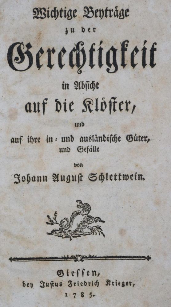 Große Abbildung Nr.1: 130-2277 Schlettwein,J.A.: (Deutschland)