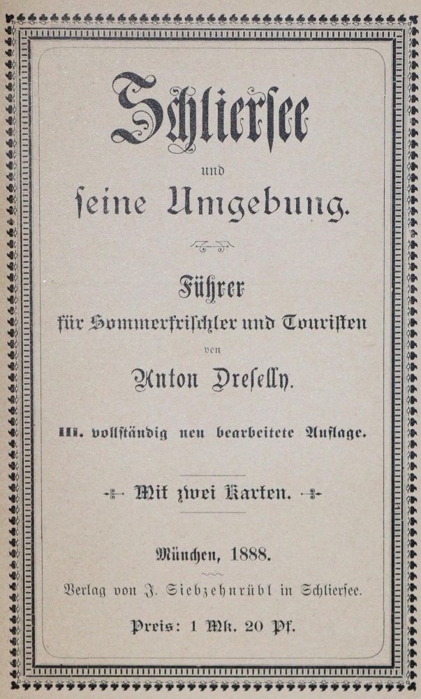 Große Abbildung Nr.1: 130-2278 Dreselly,A.: (Deutschland, Schliersee)
