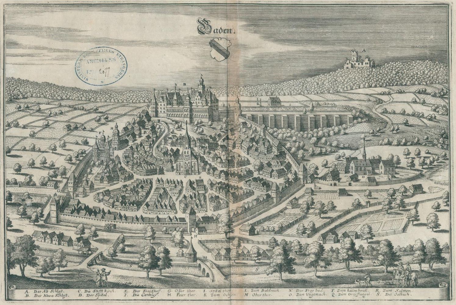 Große Abbildung Nr.1: 130-2282 Merian - (Zeiller,M.).: (Deutschland, Schwaben)