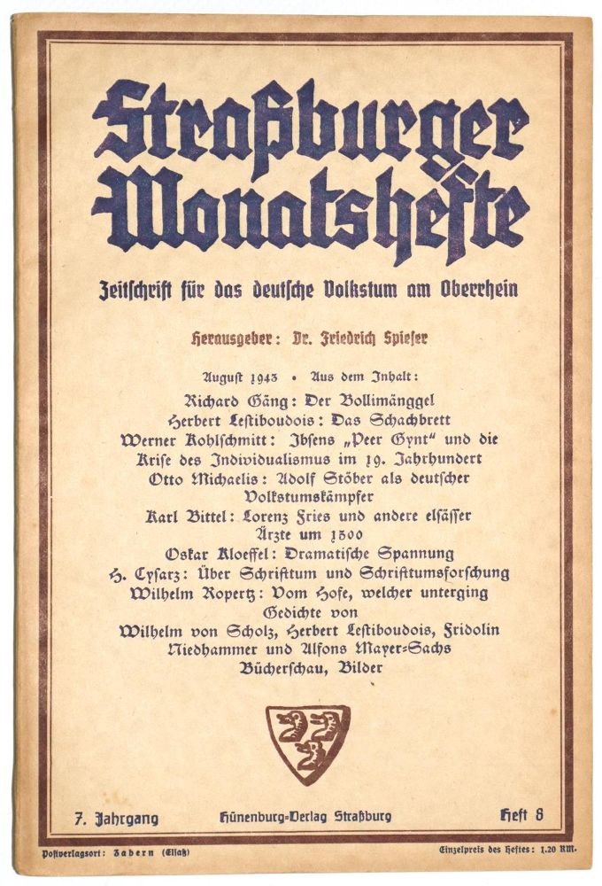 Große Abbildung Nr.1: 130-2290 Straßburg.: (Deutschland)