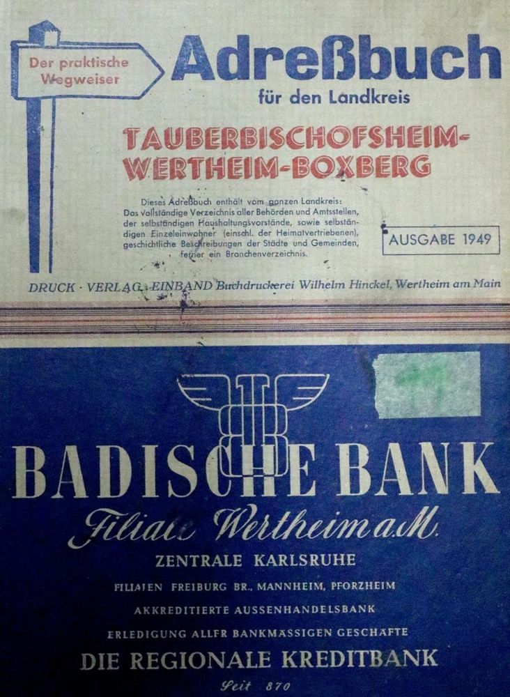 Große Abbildung Nr.1: 130-2295 Tauberbischofsheim.: (Deutschland)