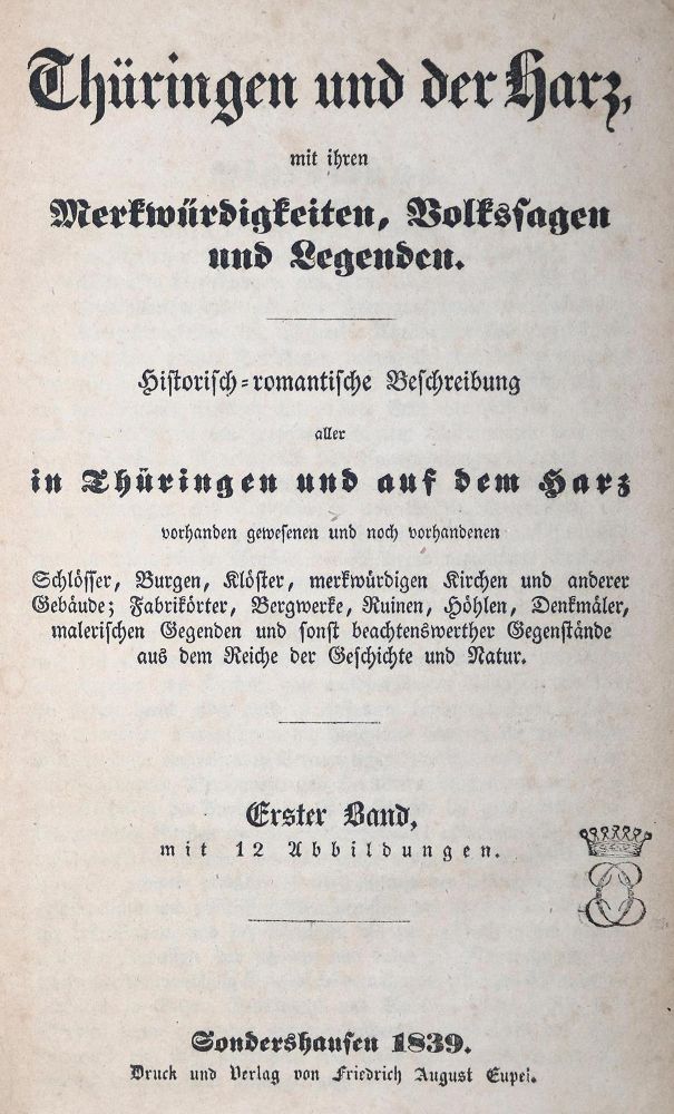 Große Abbildung Nr.1: 130-2297 Sydow,F.v. (Hrsg.).: (Deutschland, Thüringen)