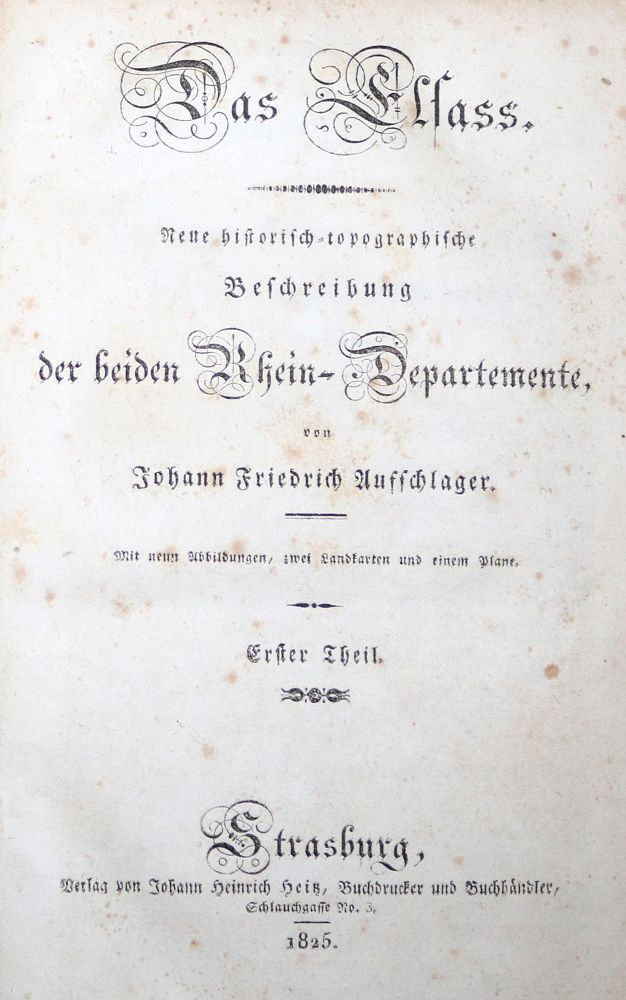 Große Abbildung Nr.1: 130-2308 Aufschlager,J.F.: (Frankreich, Elsass)