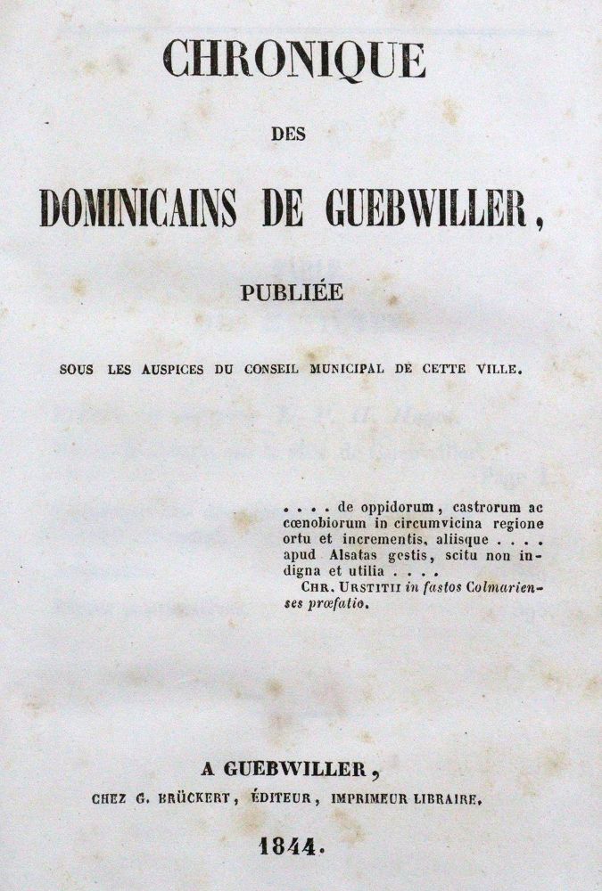 Große Abbildung Nr.1: 130-2309 (Dietler,S.).: (Frankreich, Elsass, Gebweiler)