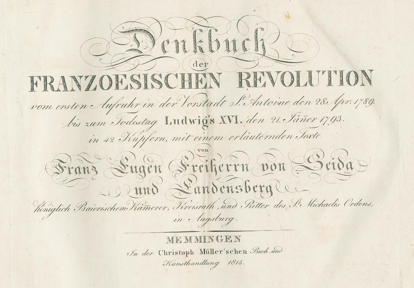 Große Abbildung Nr.1: 130-2330 Seida u. Landensberg,F.E.v.: (Frankreich, Revolution)
