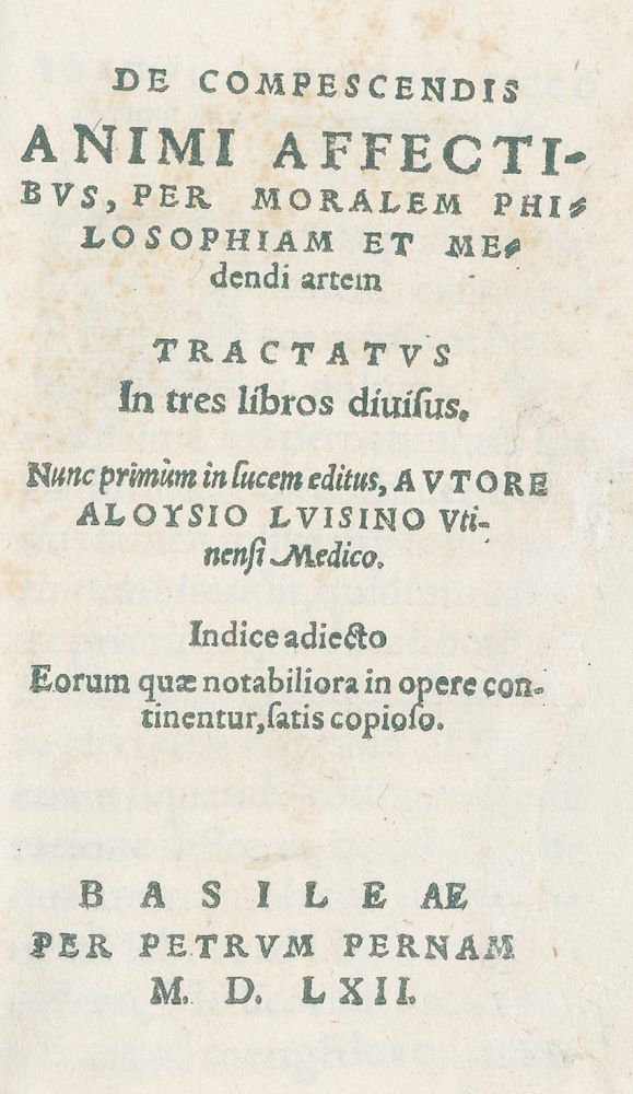 Große Abbildung Nr.1: 130-234 Luisini (auch Luigini u. Lovisino),L.: (Alte Drucke, Handschriften und Theologie)
