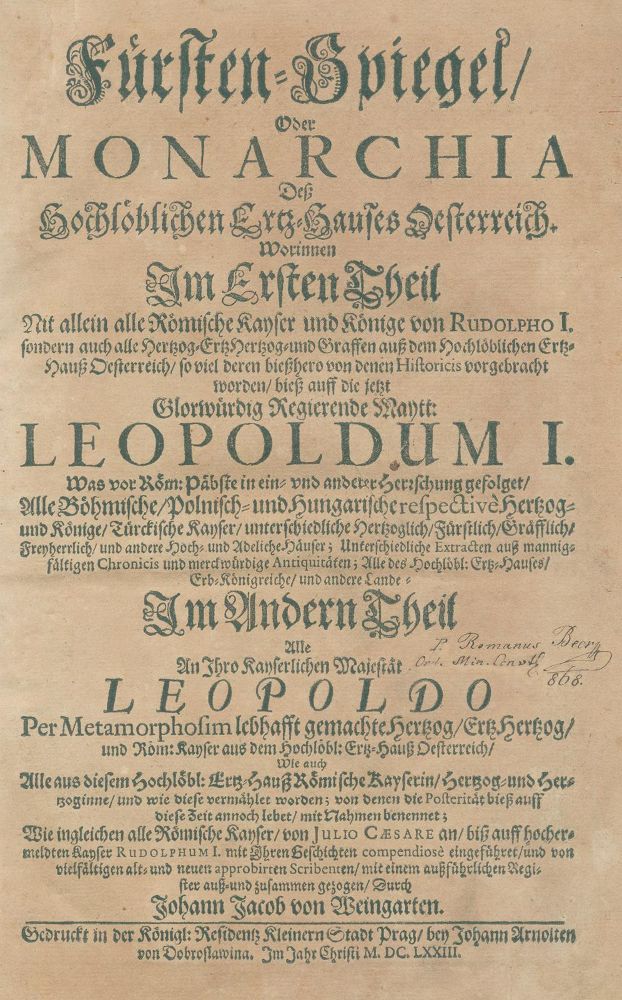 Große Abbildung Nr.1: 130-2370 Weingarten,J.J.v.: (Österreich)