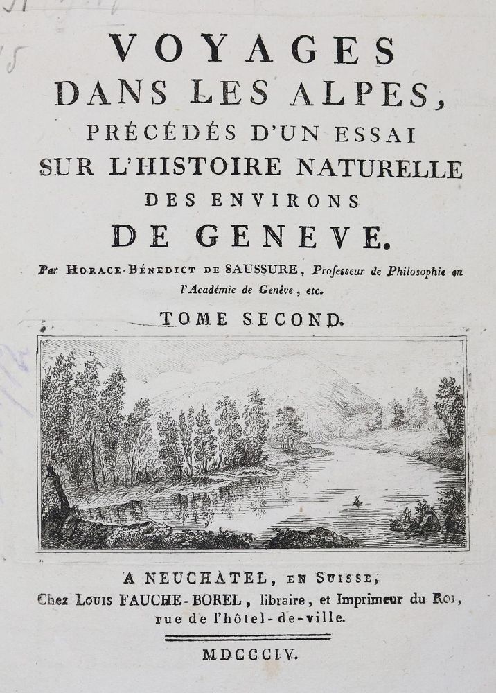 Große Abbildung Nr.1: 130-2381 Saussure,H.B.de.: (Verschiedene Länder - Geschichte, Alpen und Alpinismus)