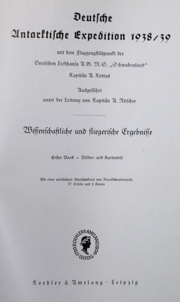 Große Abbildung Nr.1: 130-2383 Ritscher,A.: (Verschiedene Länder - Geschichte, Arktis-Antarktis-Nordländer)