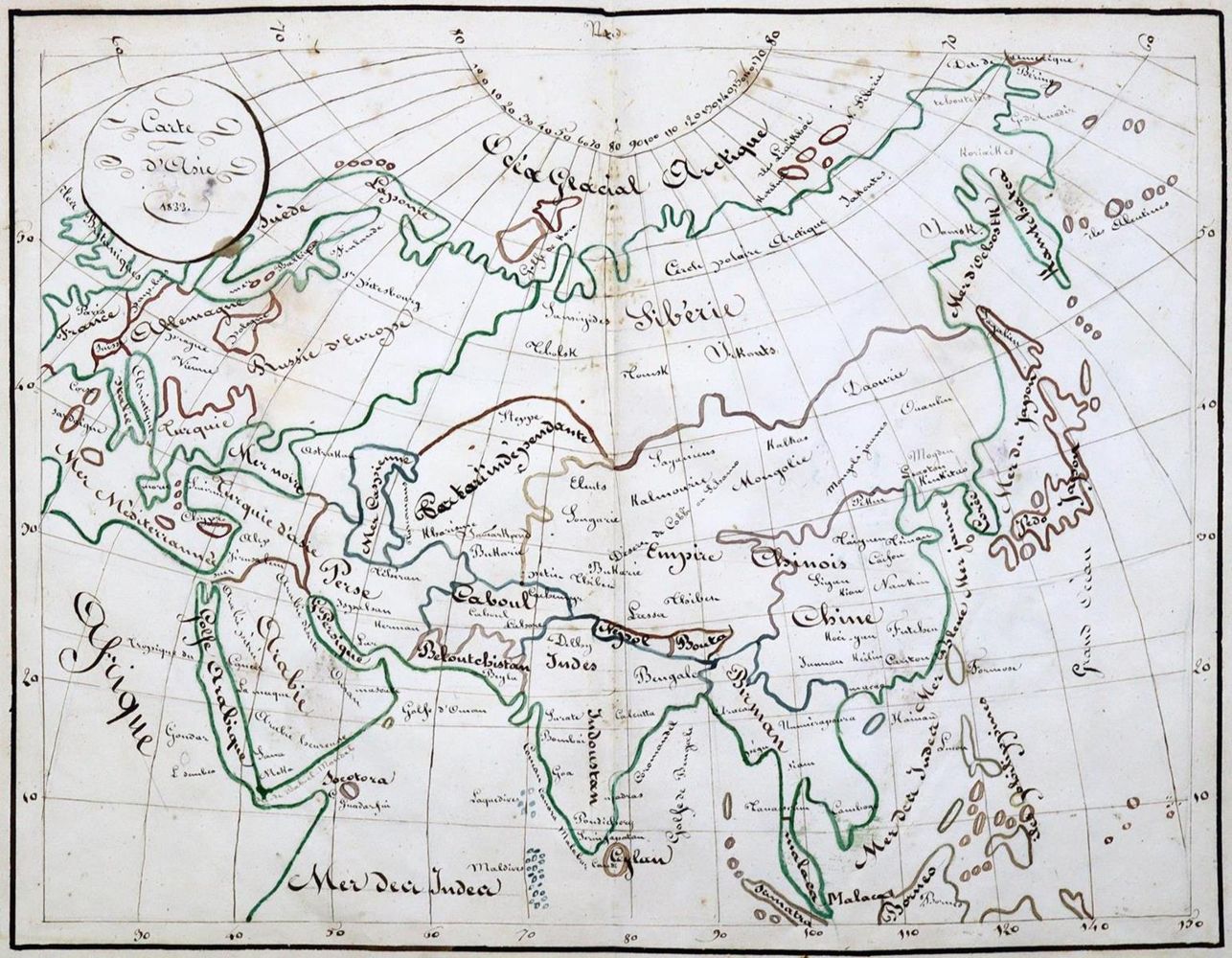 Große Abbildung Nr.1: 130-2392 Atlas: (Verschiedene Länder - Geschichte, Atlanten, Handschriften)