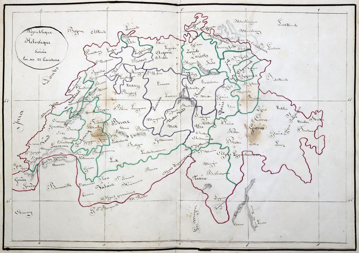 Große Abbildung Nr.2: 130-2392 Atlas: (Verschiedene Länder - Geschichte, Atlanten, Handschriften)