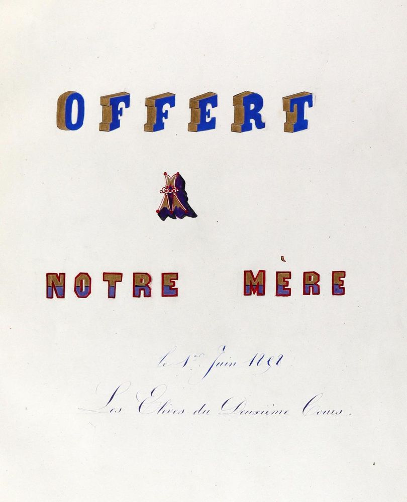 Große Abbildung Nr.2: 130-2407 Offert a notre Mère: (Verschiedene Länder - Geschichte, Atlanten, Vorderasien)