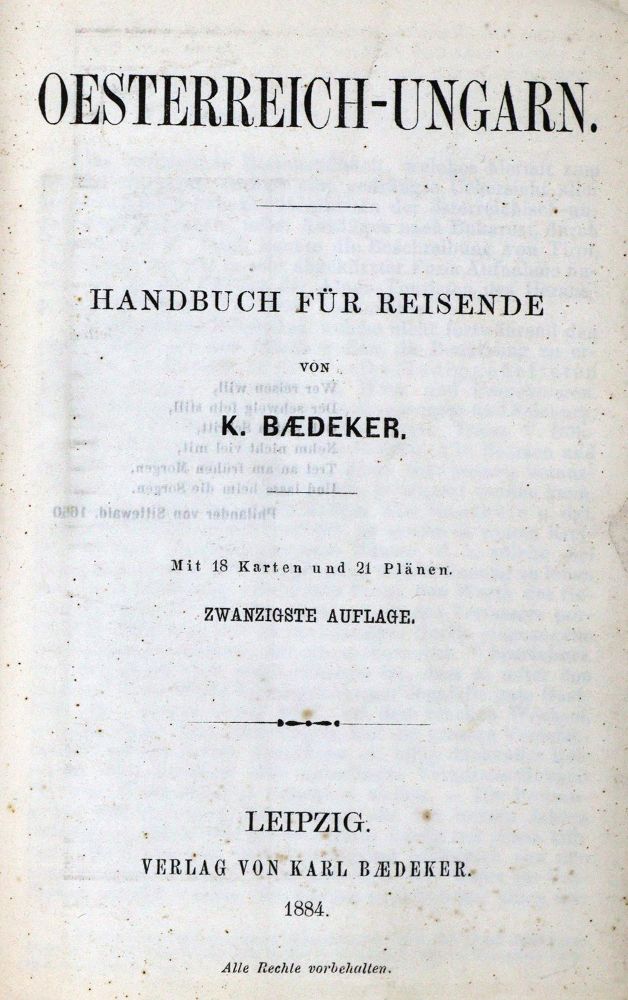 Große Abbildung Nr.2: 130-2415 Sammlung: (Verschiedene Länder - Geschichte, Baedeker)