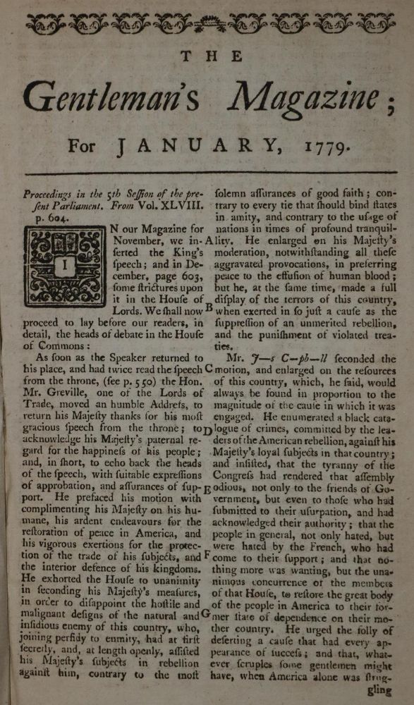 Große Abbildung Nr.61: 130-2431 Gentleman's Magazine, The,: (Verschiedene Länder - Geschichte)