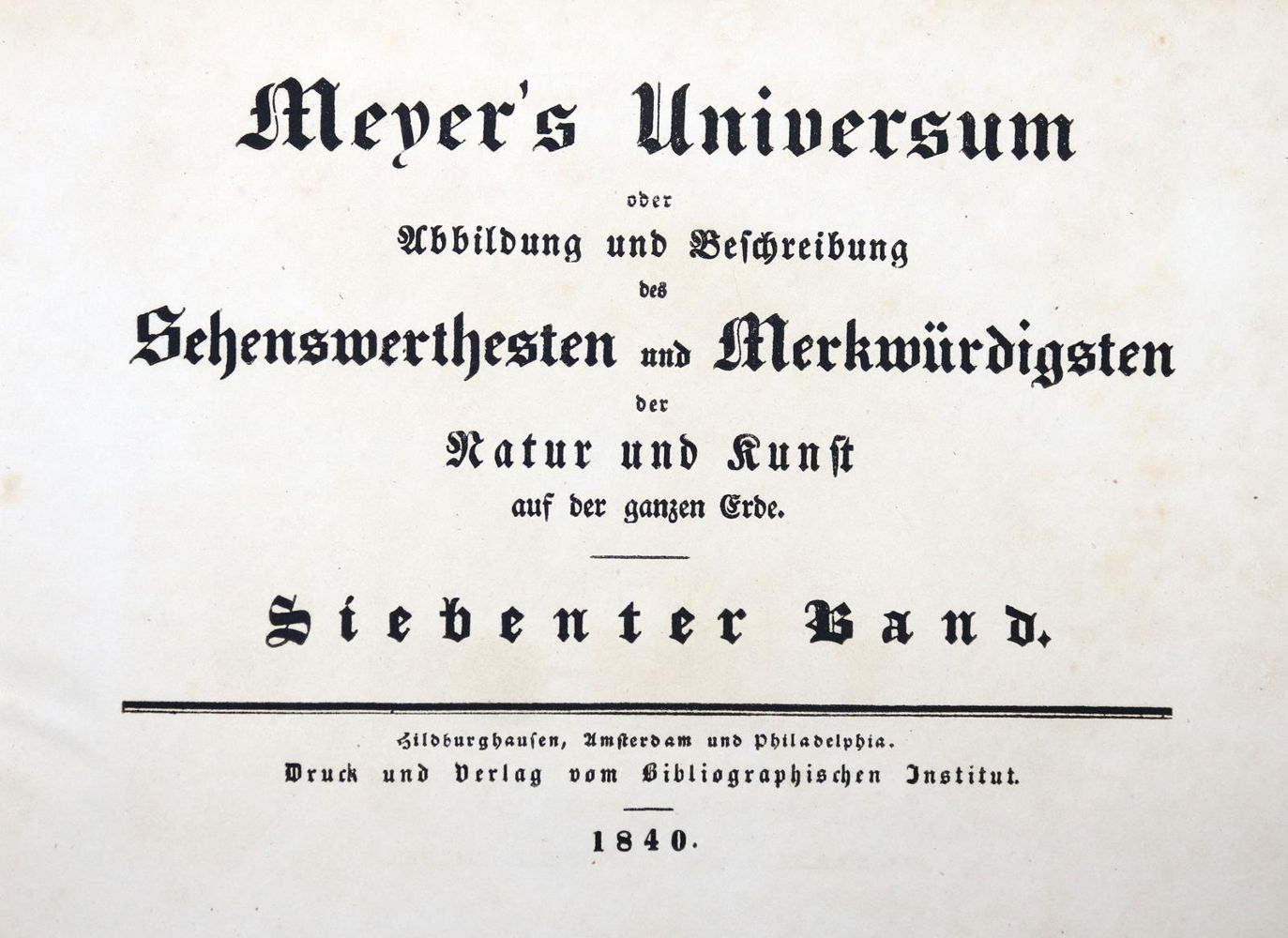 Große Abbildung Nr.1: 130-2462 Meyer's Universum.: (Verschiedene Länder - Geschichte)