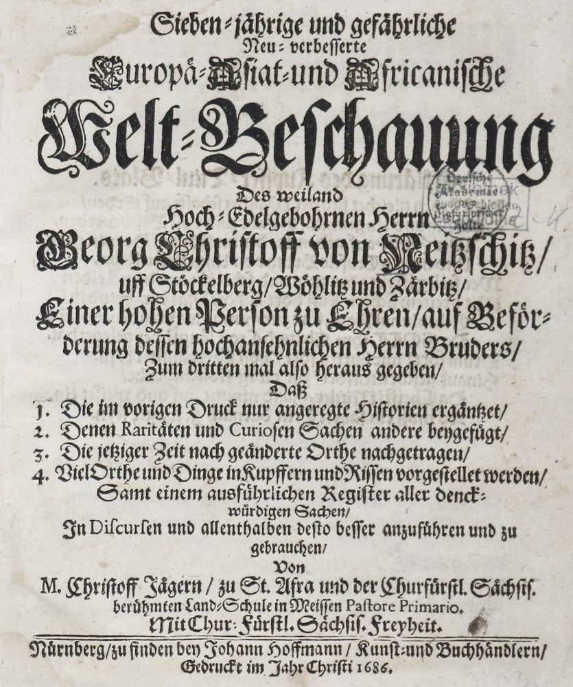 Große Abbildung Nr.4: 130-2466 Neitzschitz,G.C.v.: (Verschiedene Länder - Geschichte)