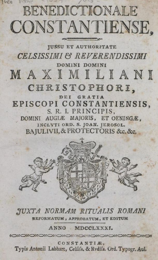 Große Abbildung Nr.1: 130-25 Benedictionale Constantiense,: (Alte Drucke, Handschriften und Theologie)