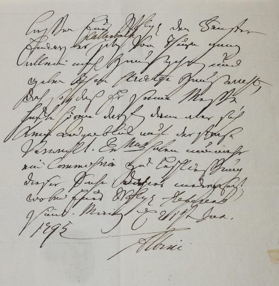 Große Abbildung Nr.1: 130-2504 Albini, Franz Joseph Frhr. v.,: (Autographen)