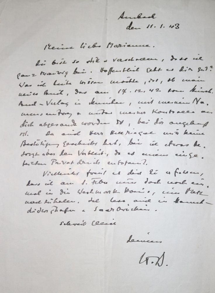 Große Abbildung Nr.1: 130-2505 Bonsels, Waldemar,: (Autographen)
