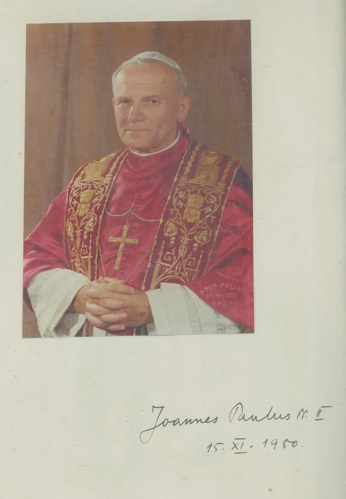 Große Abbildung Nr.1: 130-2514 Johannes Paul II. Papst.: (Autographen)