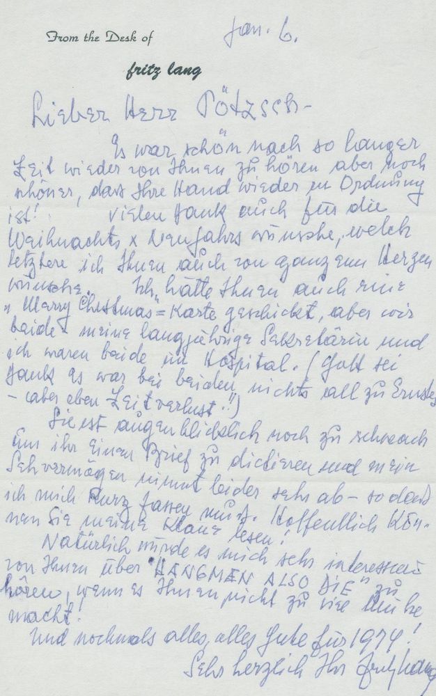 Große Abbildung Nr.1: 130-2517 Lang, Fritz (eig. Friedrich Christian Anton),: (Autographen)