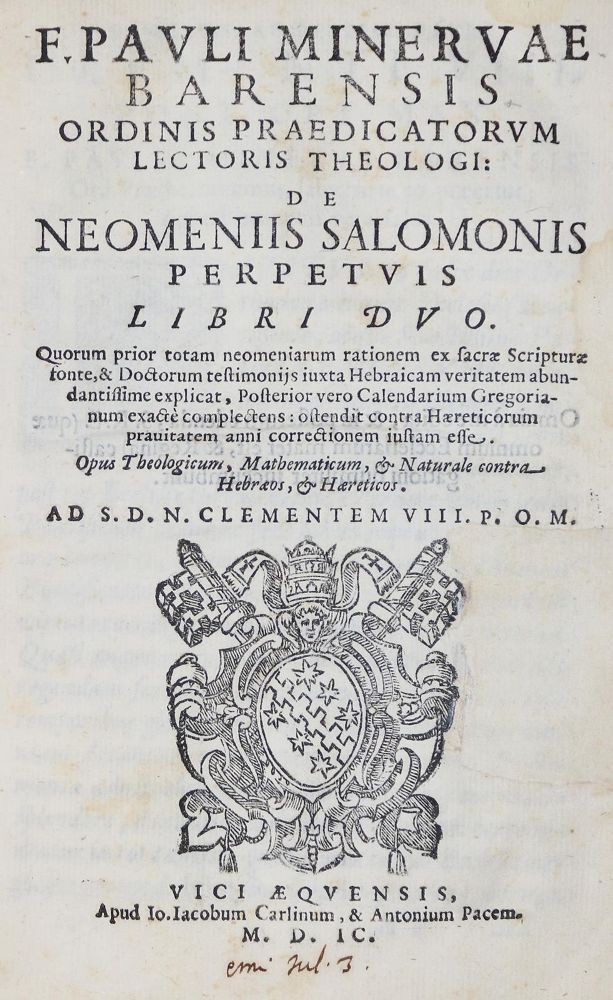 Große Abbildung Nr.1: 130-252 Minerva,P.: (Alte Drucke, Handschriften und Theologie)
